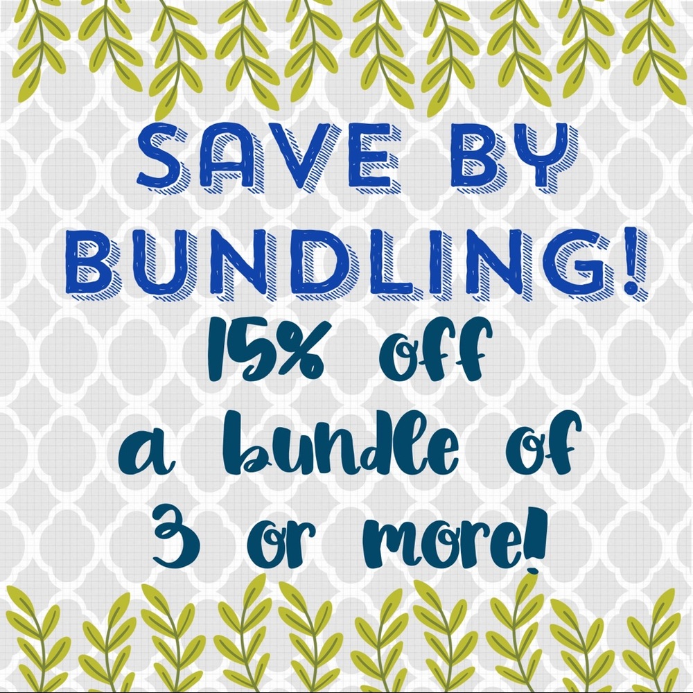 🌴SAVE 15% BY BUNDLING!🌴